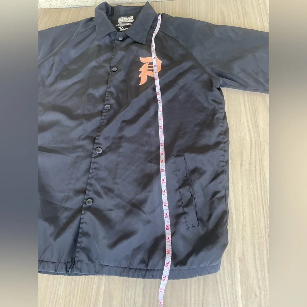 Naruto Shippuden Stylish Navy Windbreaker with Orange Accent